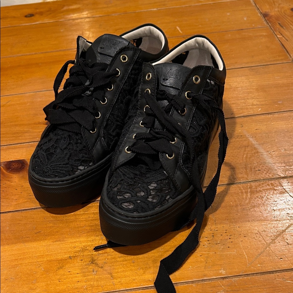 AGL Black Lace Sneakers